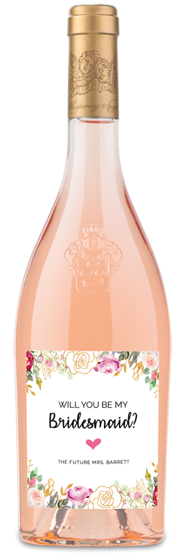 Personalised Photo Wine Bottle Label – Birthday, Bridesmaid, Any Occasion Gift (UK Made)